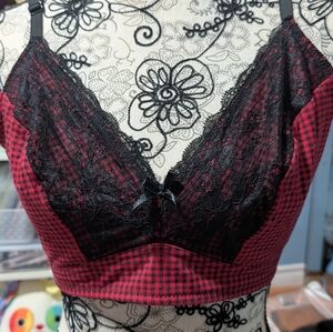 * 5 For $25 * Joe Fresh Red and Black Lace Bralette